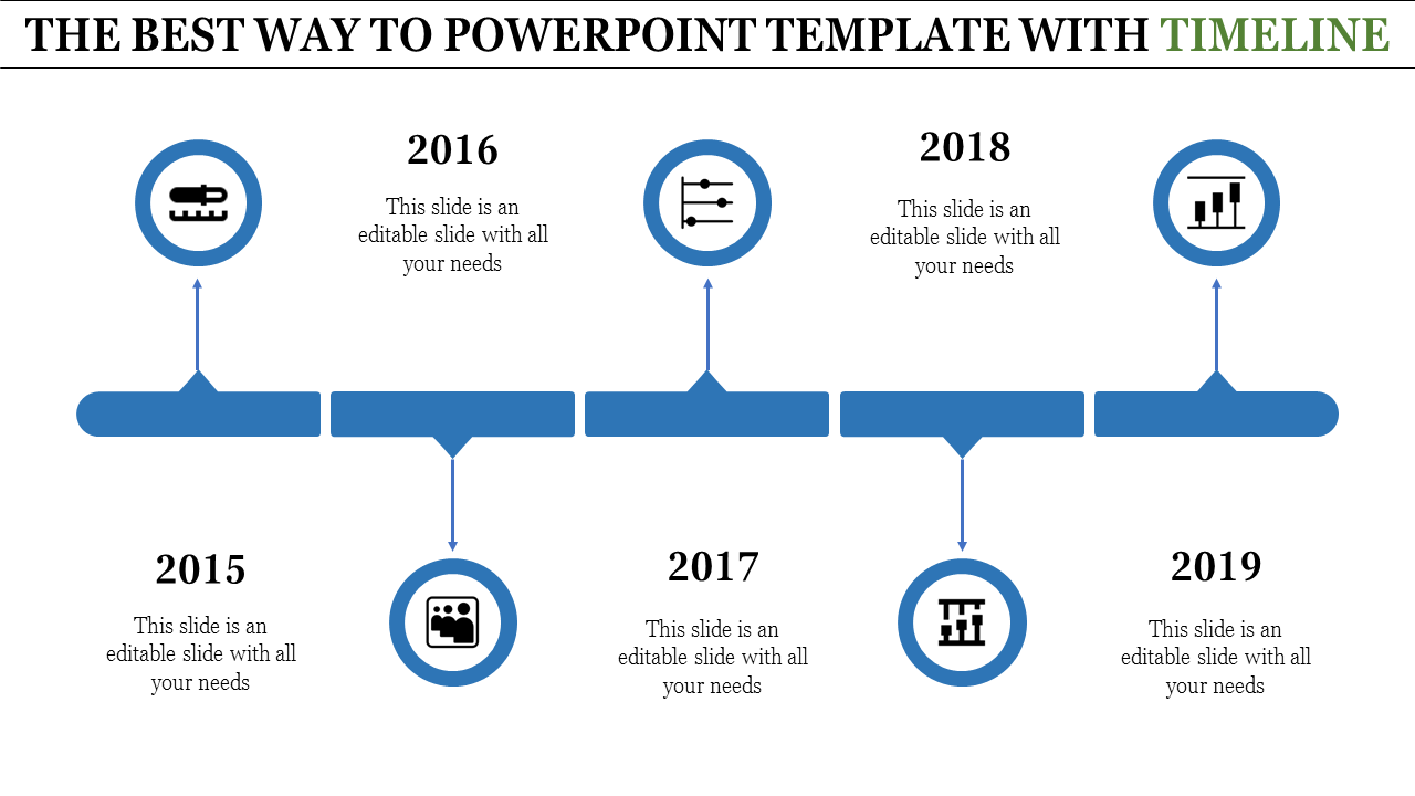 Simple PowerPoint template With Timeline for PPT and Google slides